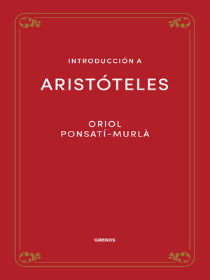 cover image of Introducción a Aristóteles